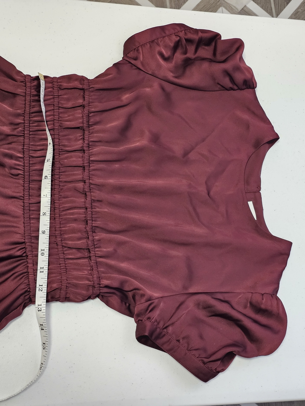 Aritzia Sunday Best Anderson Short Babydoll Puff-Sleeve Smocked Waist Dress - Picture 13 of 15